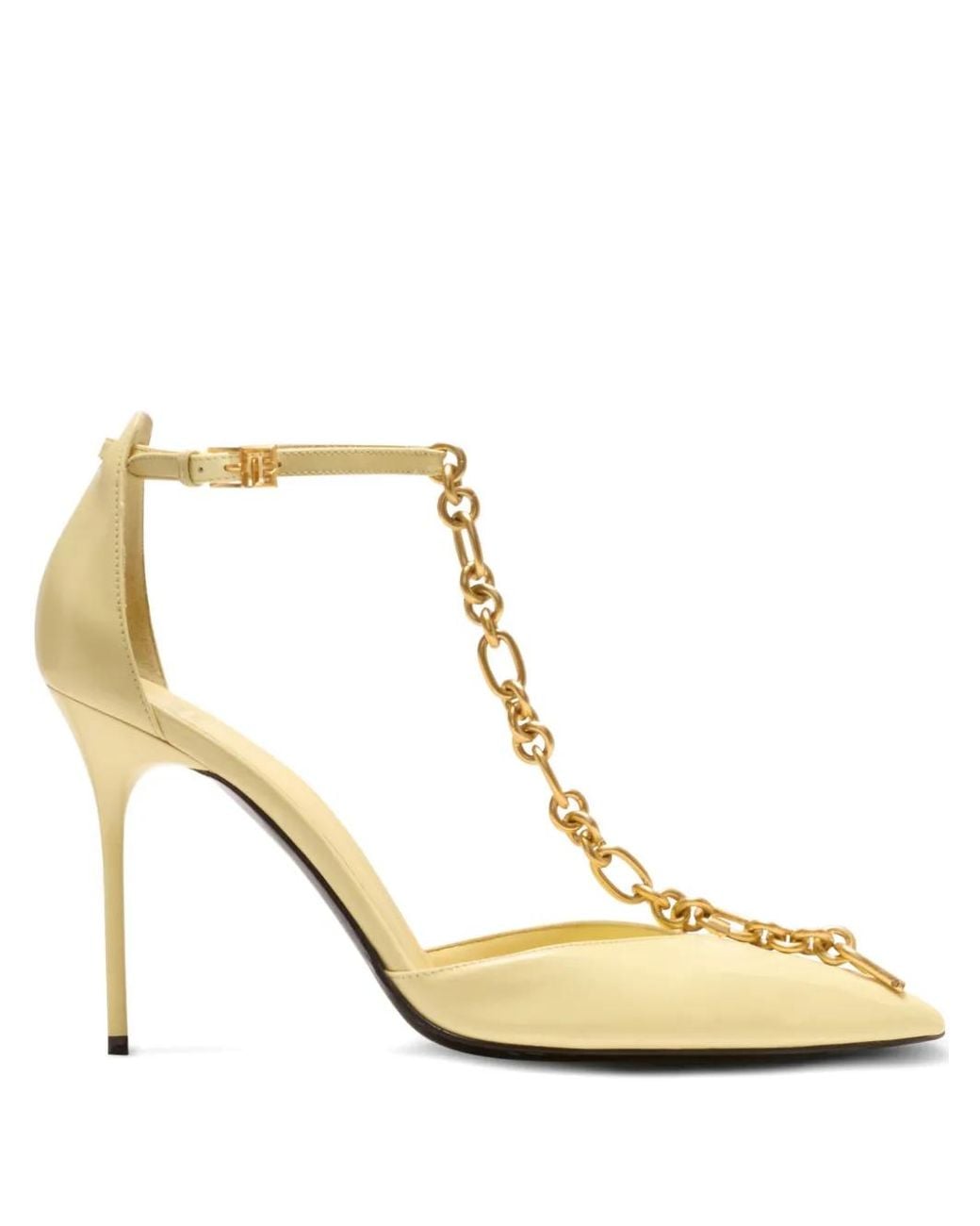 Balmain Metallic Sync Shiny Lambskin Stilettos