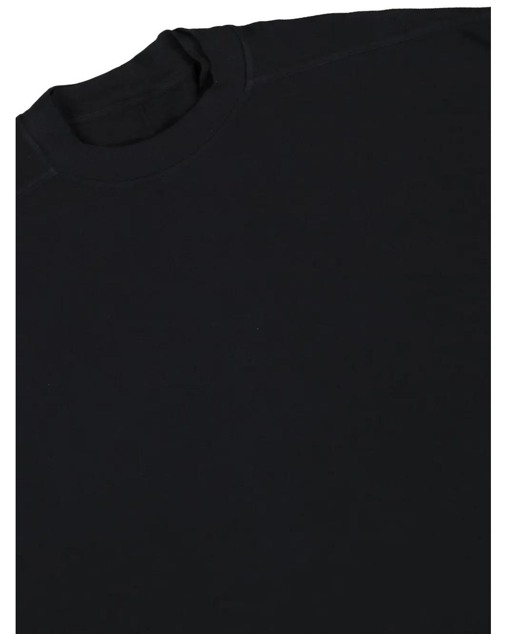 Rick Owens Black Crew-Neck Sweatshirt for men