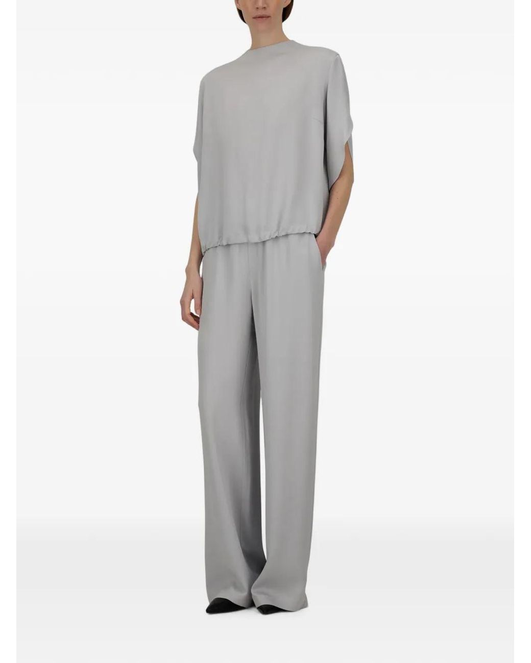 Herno Gray Resort Straight Trousers