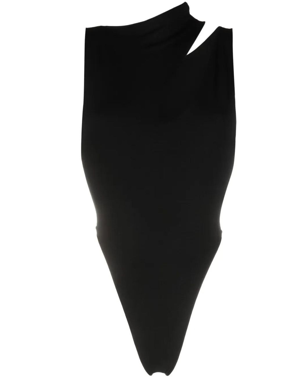 MANURI Black Bambina Cut-Out Bodysuit