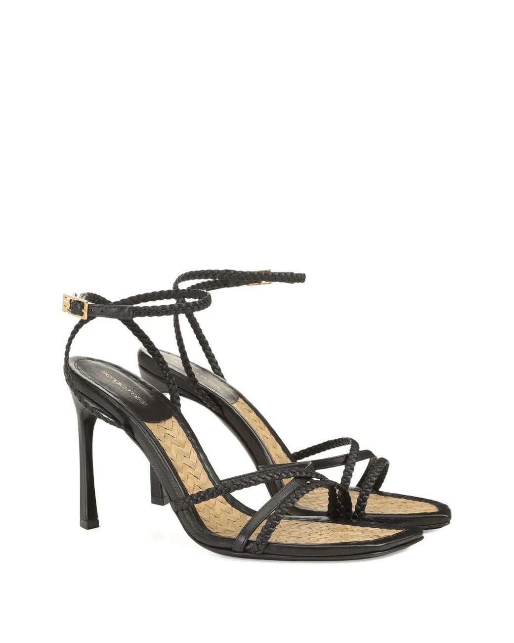 Sergio Rossi White Braid Sandals