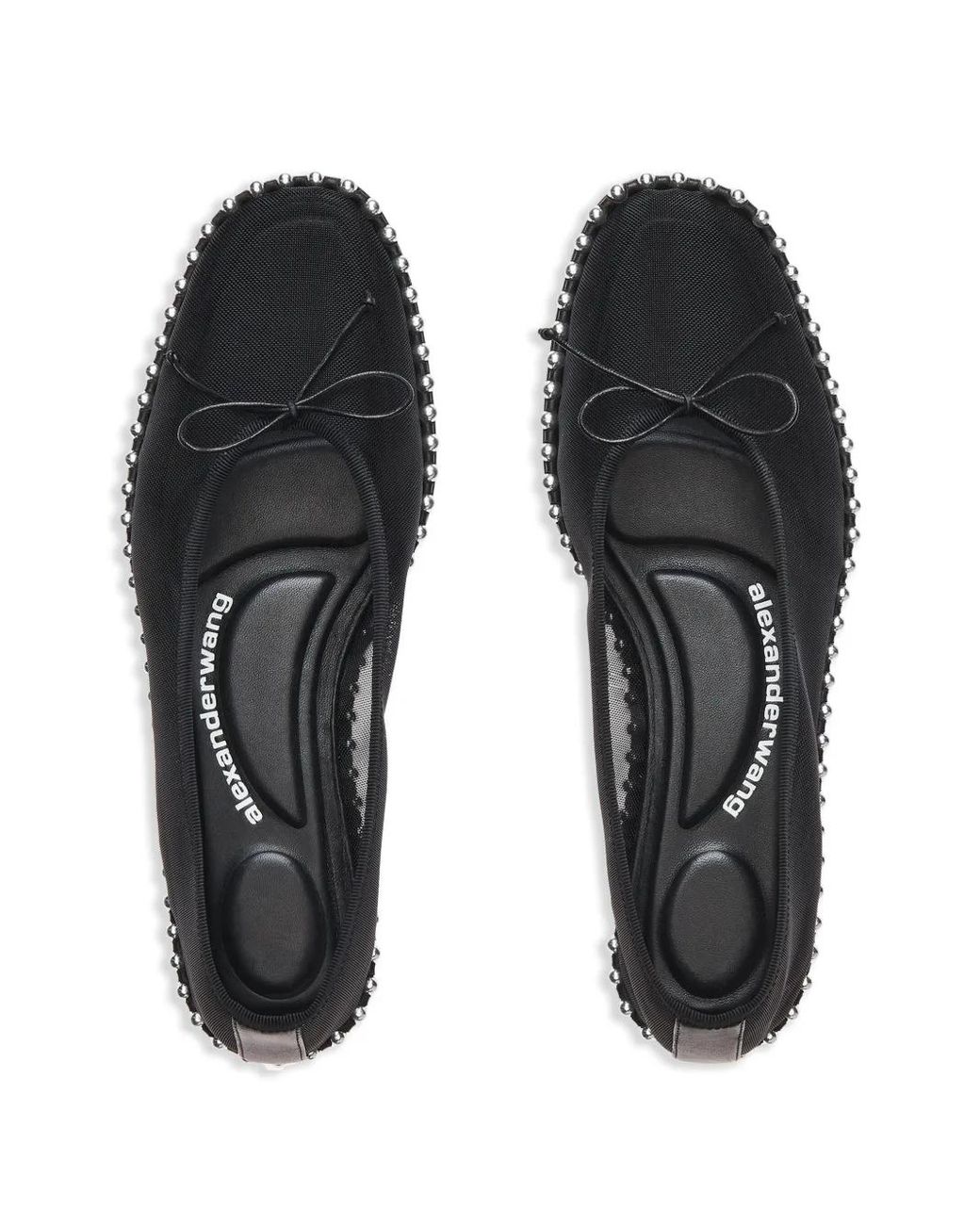 Alexander Wang Gray Lina Ballchain Ballet Flats