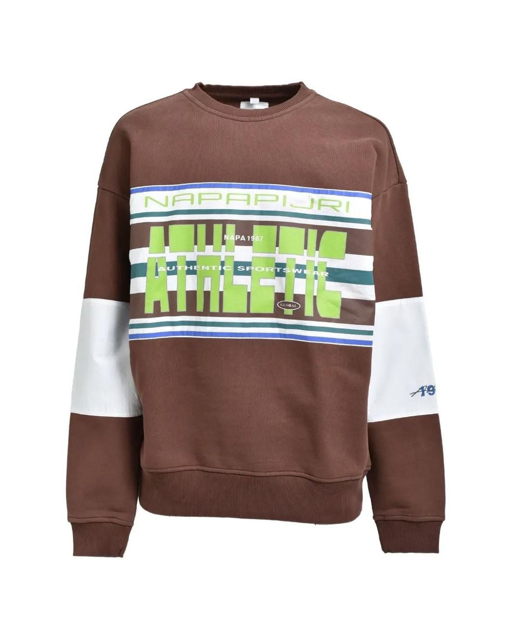 Martine Rose Brown Logo-Print Panelled Sweatshirt for men