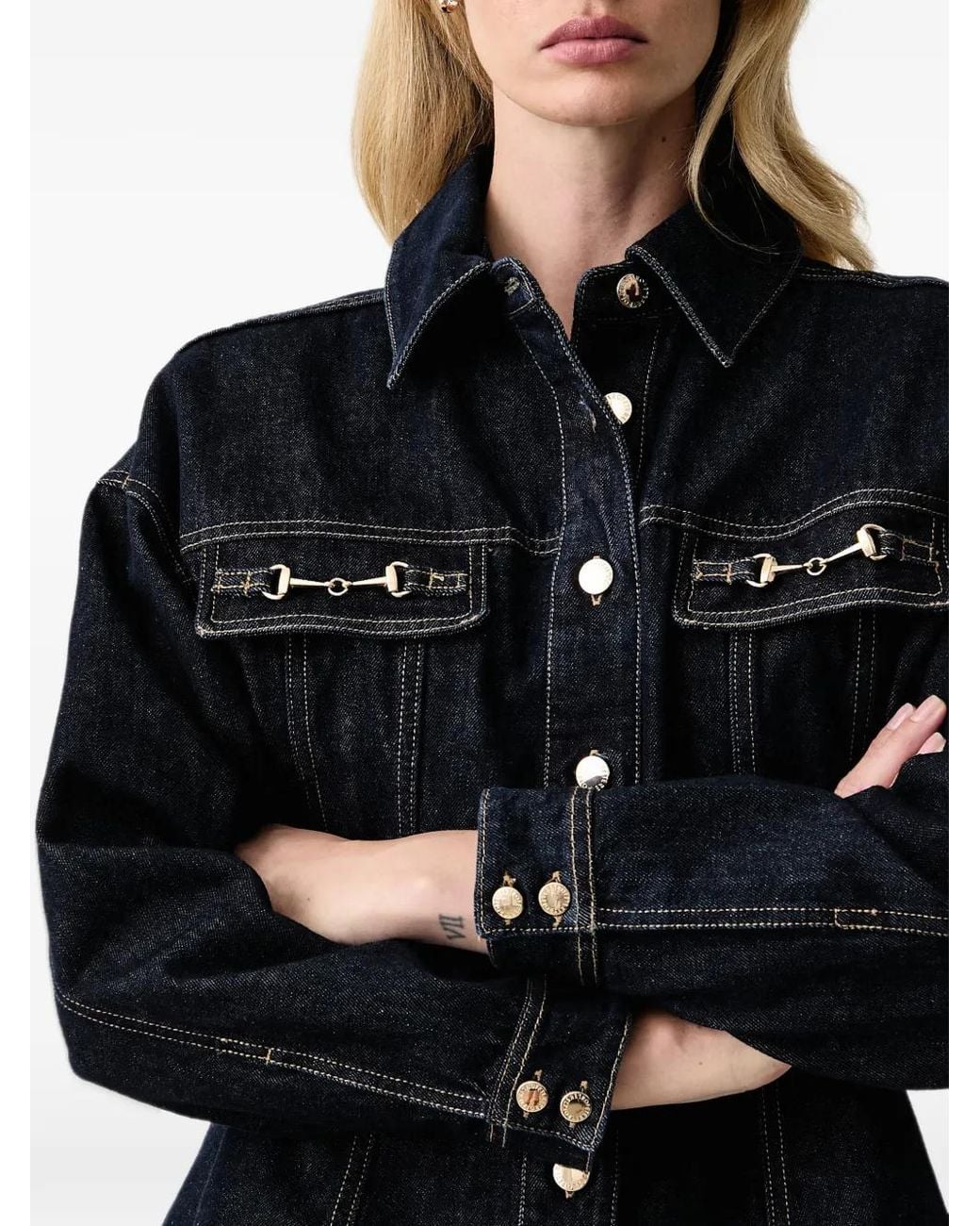 retroféte Blue Jeannie Denim Shirt