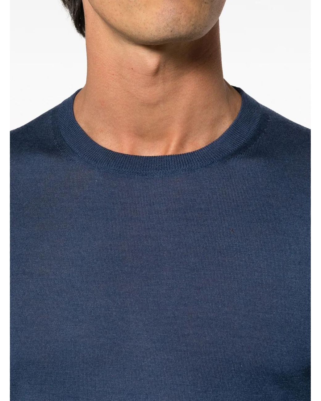 Pull En Maille Fine Canali pour homme en coloris Blue