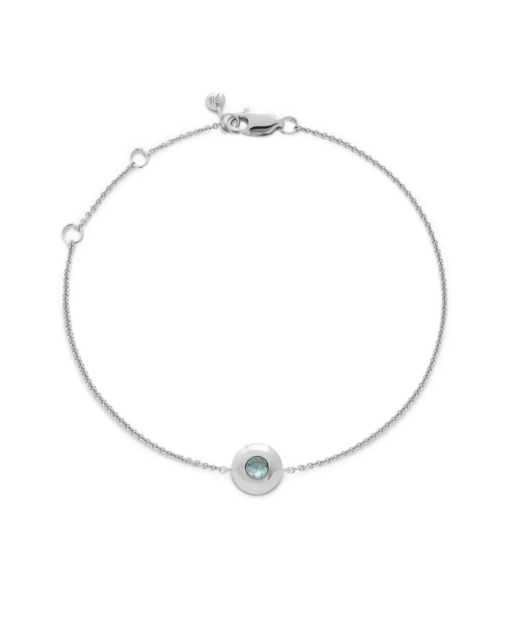 Monica Vinader White March Birthstone Bracelet
