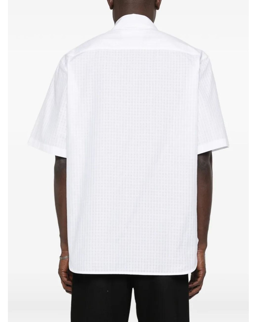 Jil Sander White Pocket Short-Sleeve Shirt for men