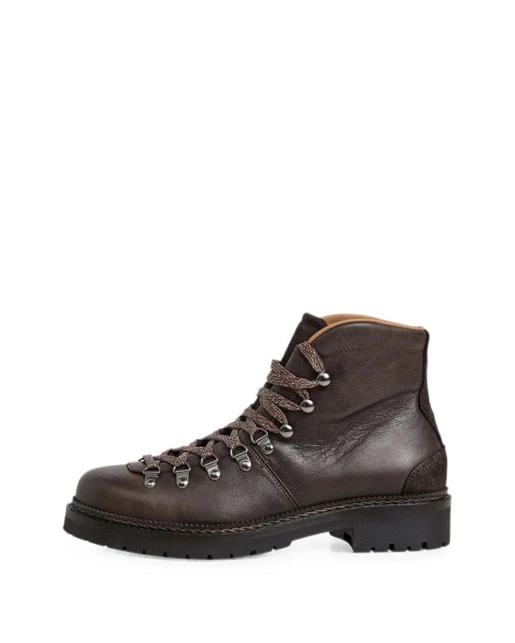 Hackett Brown Verbier Hiker Ankle Boots for men