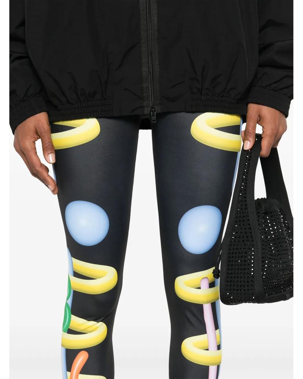 Walter Van Beirendonck Blue Void Clown Bike Leggings