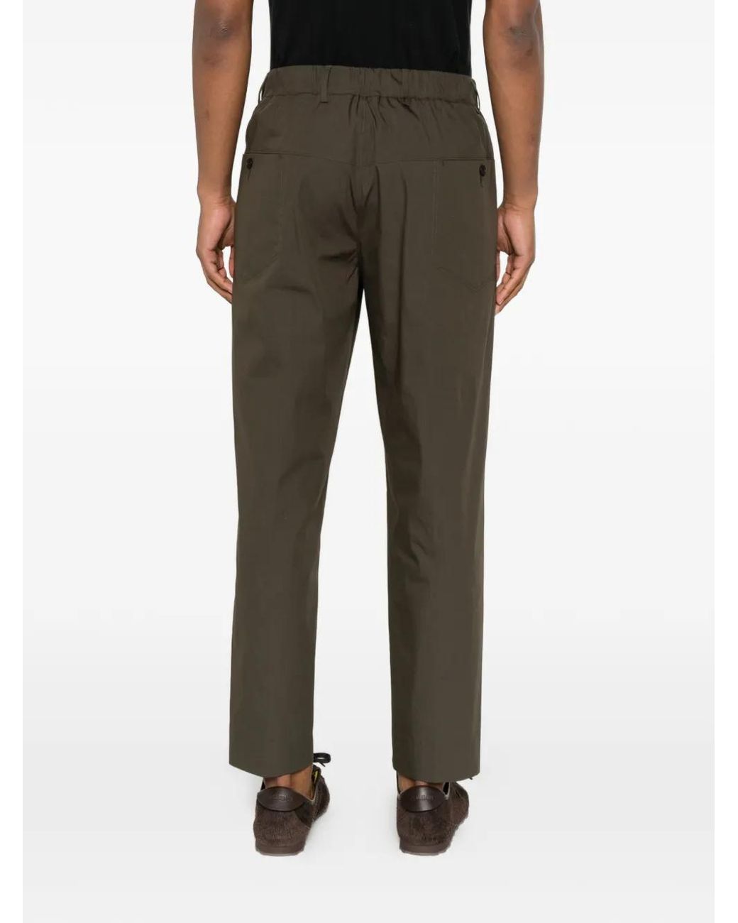Low Brand Gray Pantalon À Coupe Droite for men
