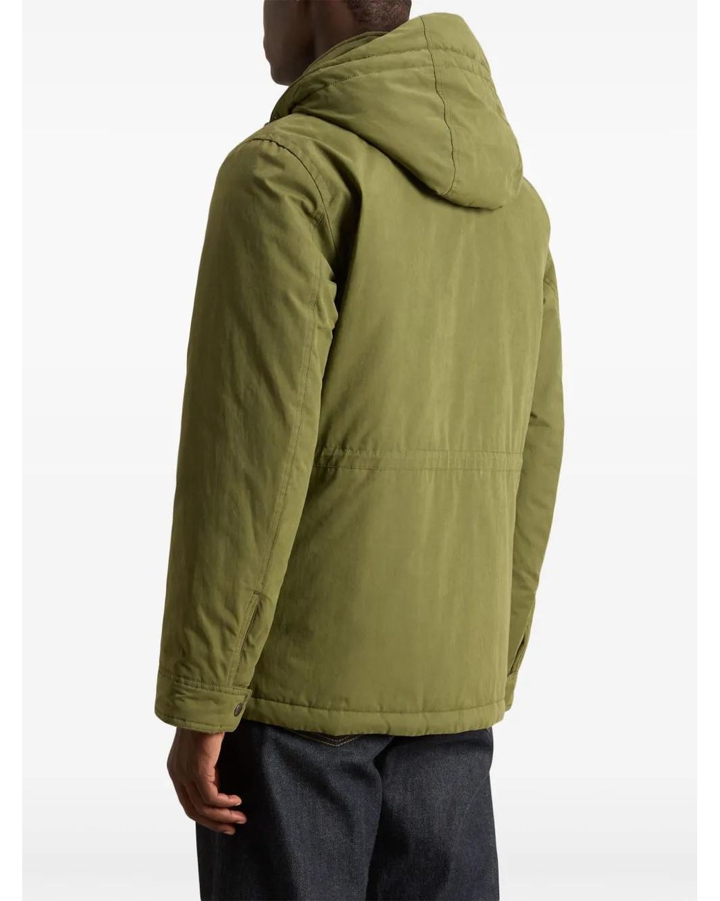 Plumífero Con Capucha Woolrich de hombre de color Green