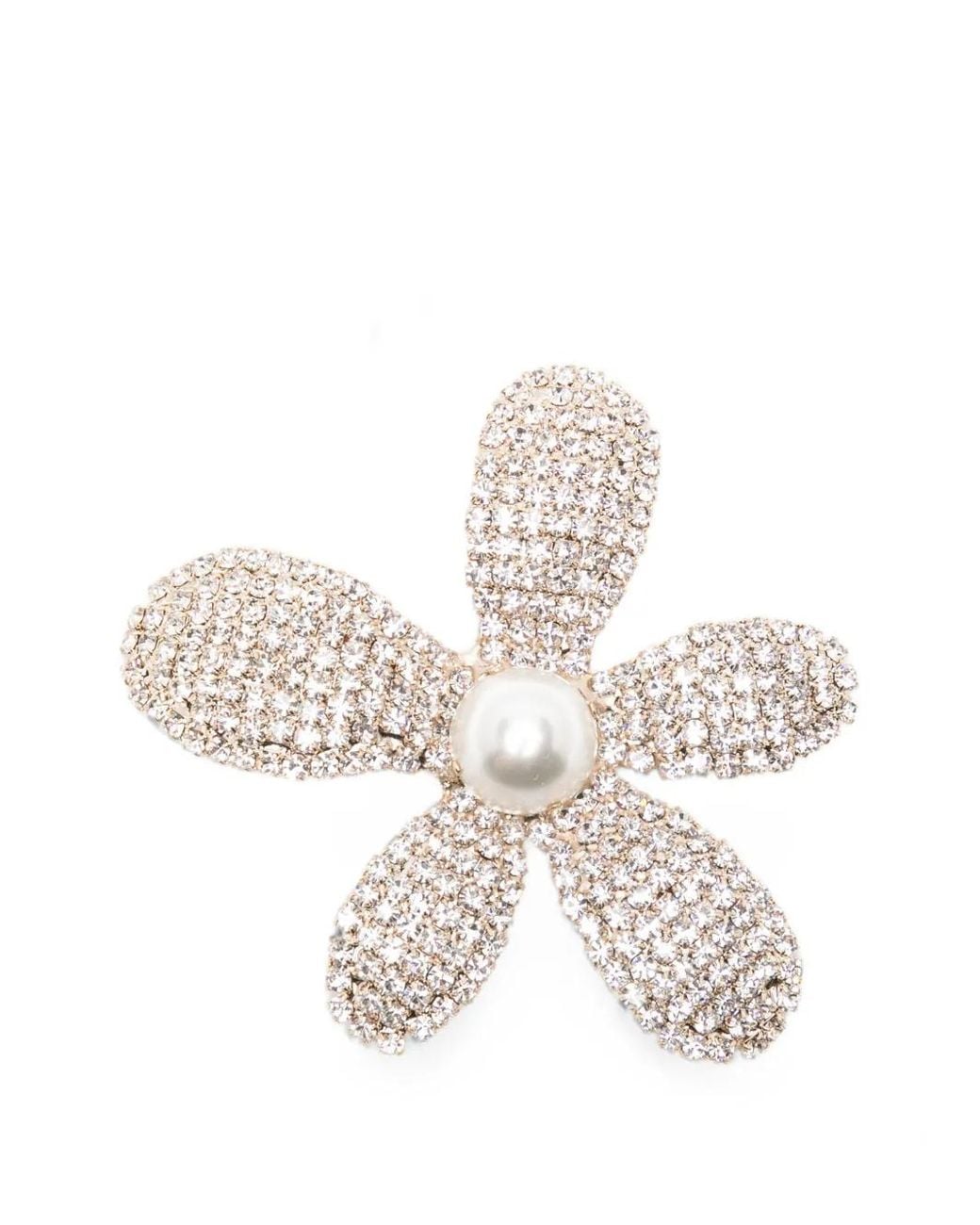 Rosantica White Brosche Mit Kunstperlen