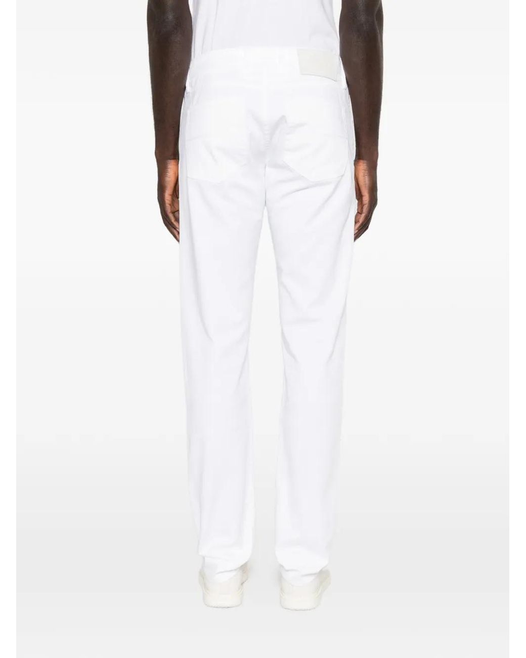 Sartoria Tramarossa White Michelangelo Jeans for men