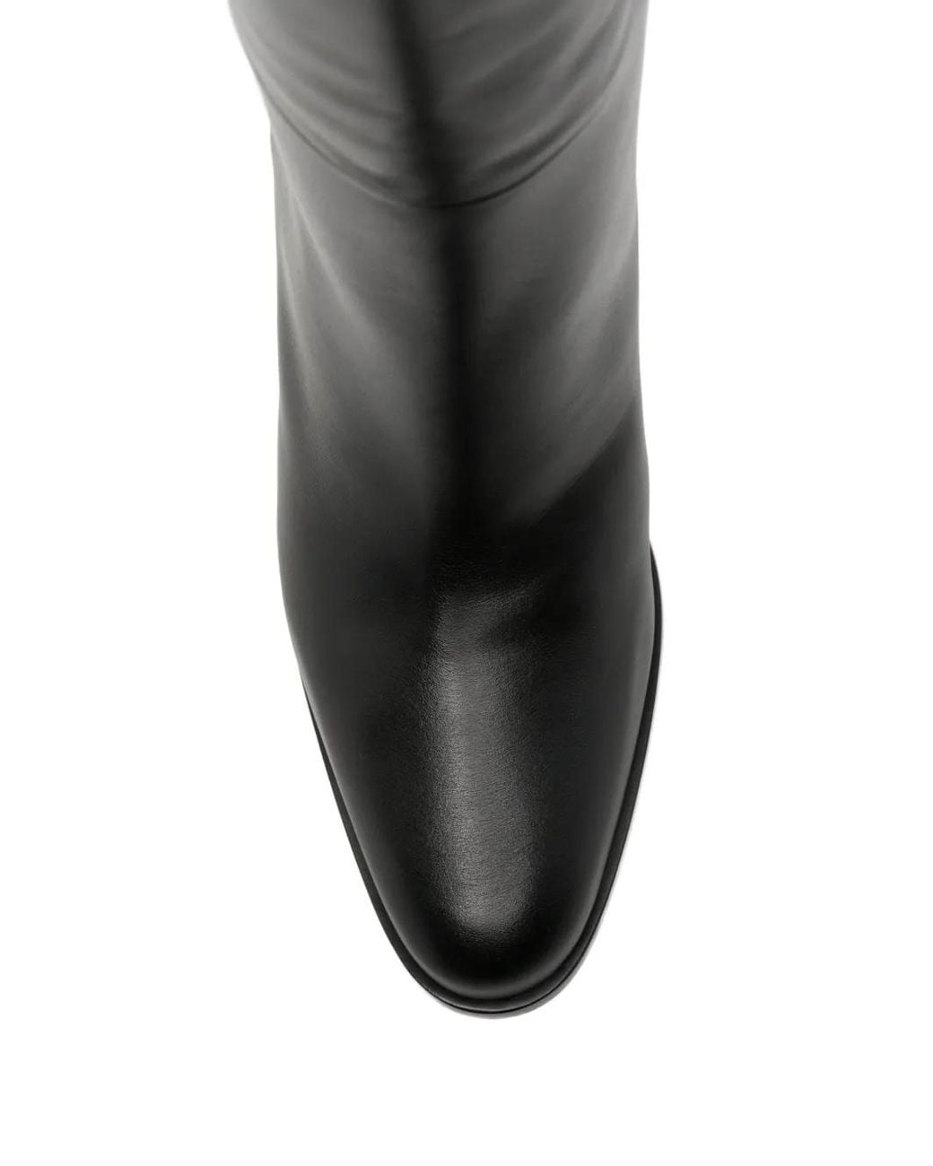 Jimmy Choo Black Caly Leather Knee-High Boots