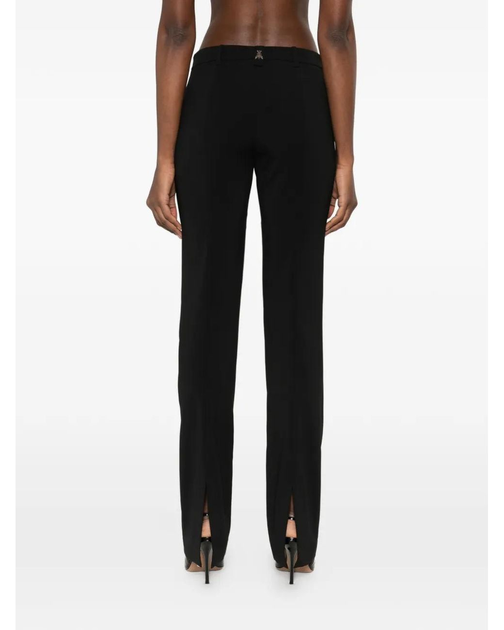 Patrizia Pepe Black Slim Crepe Trousers