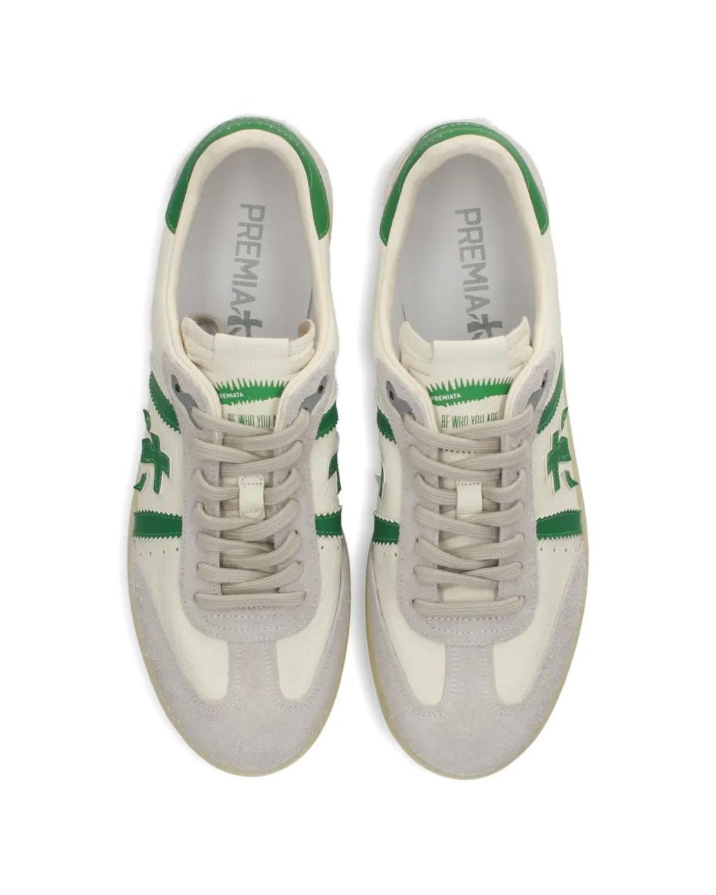 Premiata Green Bonnie Lace-Up Sneakers for men