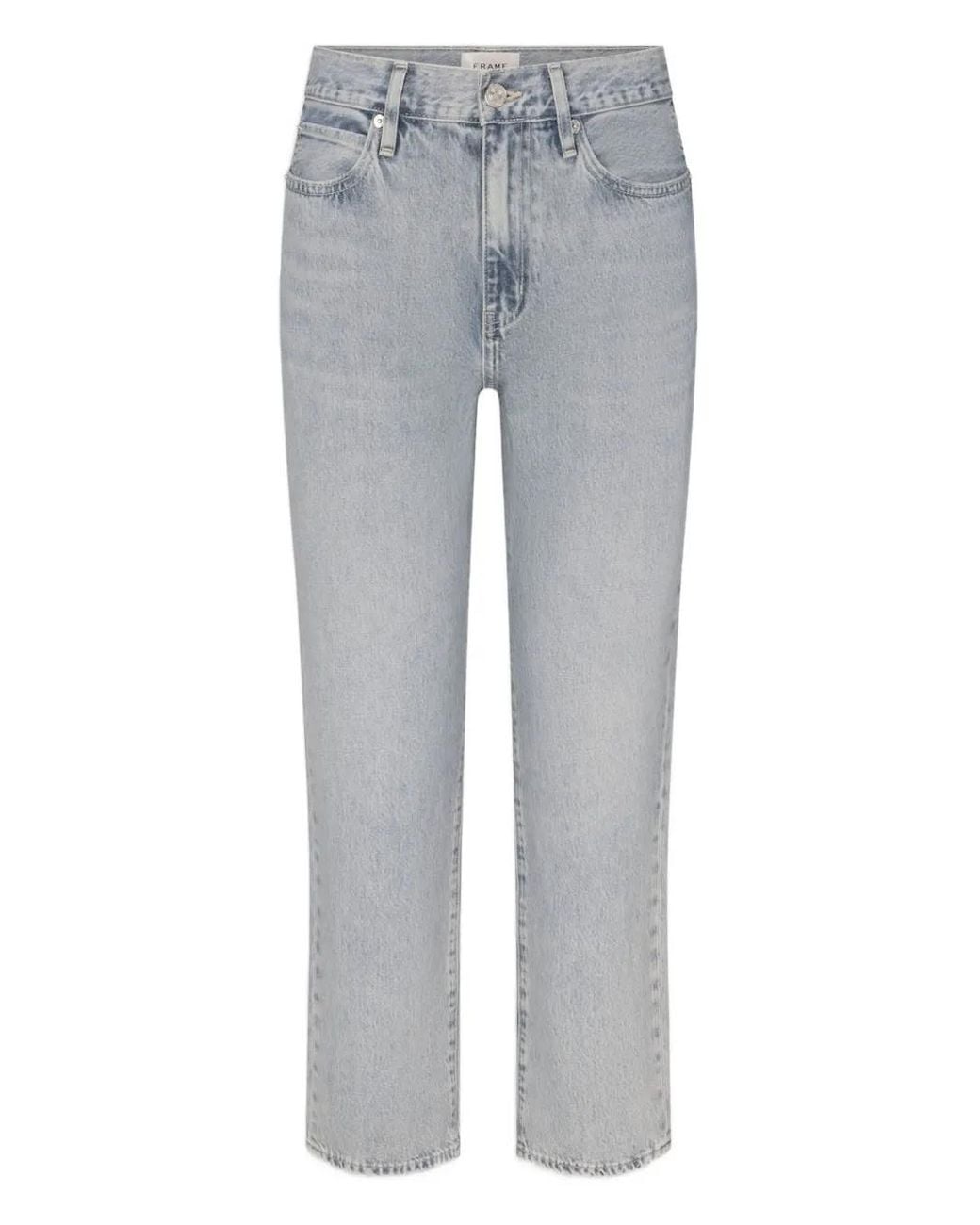 FRAME Gray The Hang Jeans