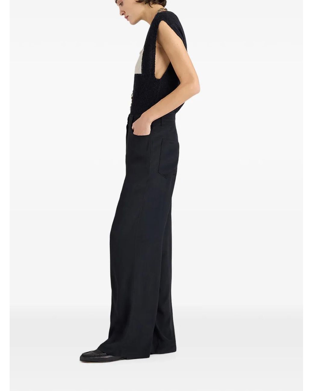 Momoní Black Ortiz Five-Pocket Trousers