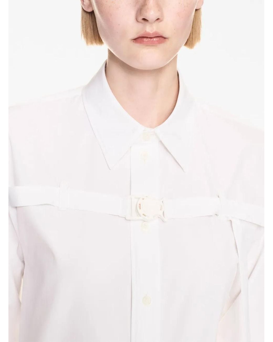 Off-White c/o Virgil Abloh White Off- Shirt With Cut-Out Detail