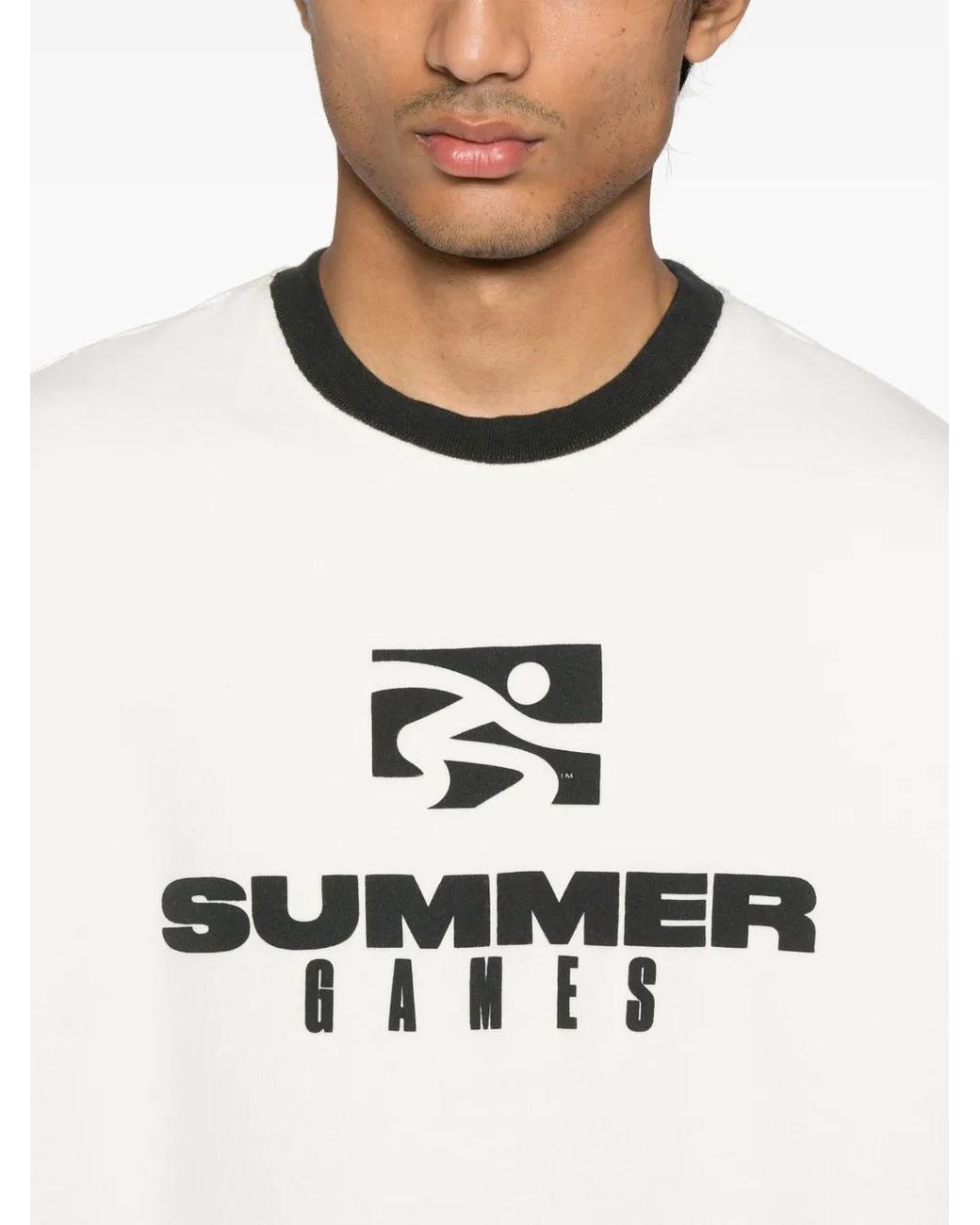 SUMMER GAMES White Logo-Print Sweatshirt for men