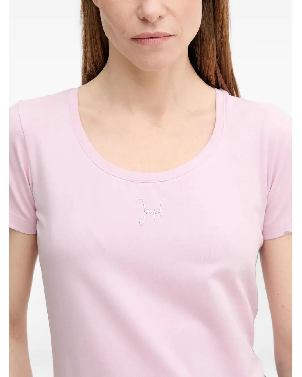 Joop! Blue Tobie Logo-Embroidered Scoop-Neck T-Shirt