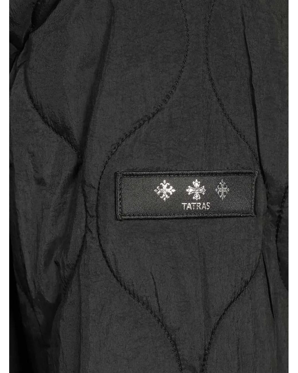 Tatras Black Quilted Panelled Jacket for men