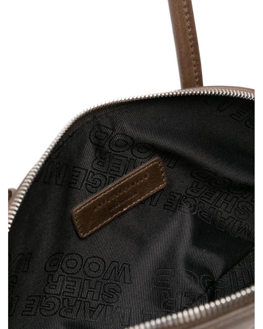 MARGE SHERWOOD Brown Leather Shoulder Bag