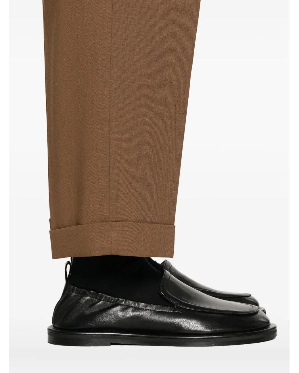 AMI Natural Pleated Pants for men