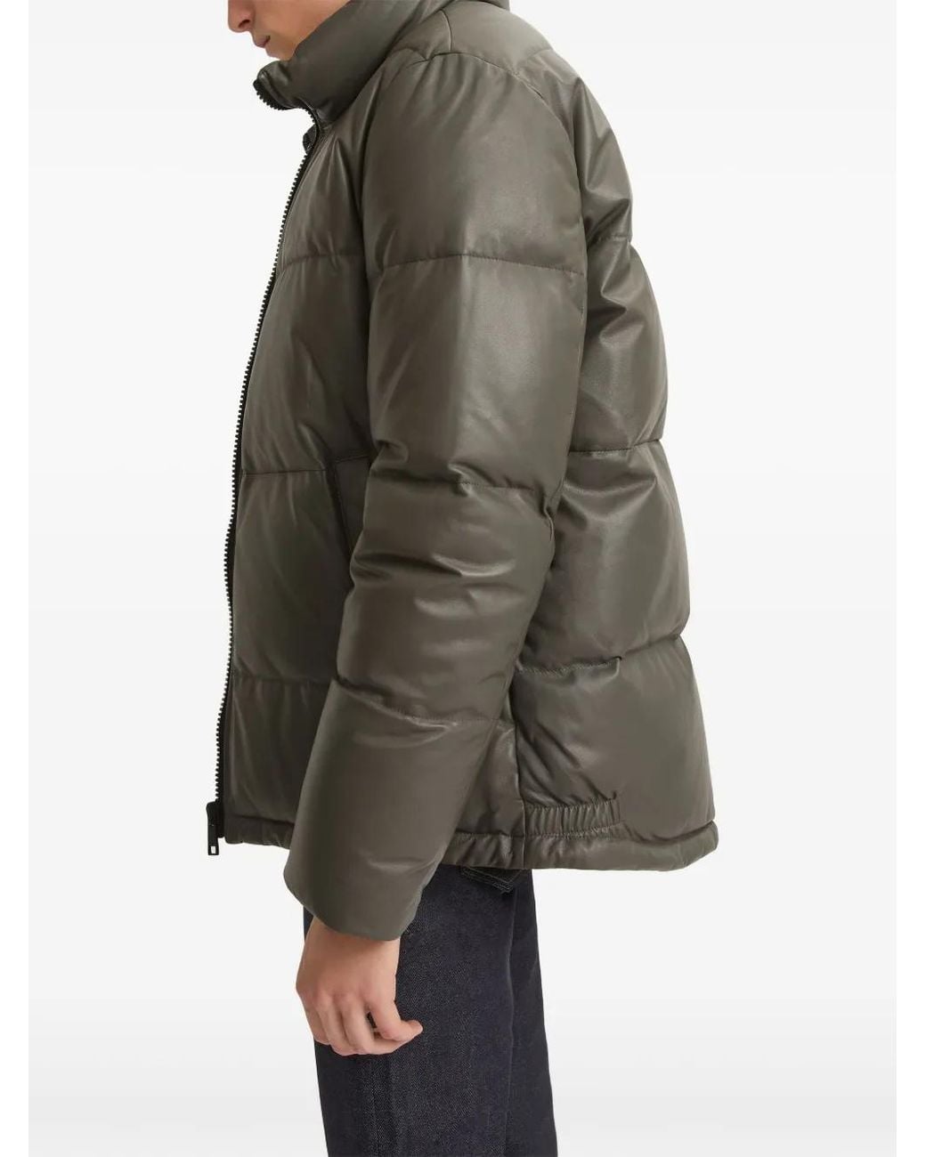 Yves Salomon Green Down Padded Jacket for men