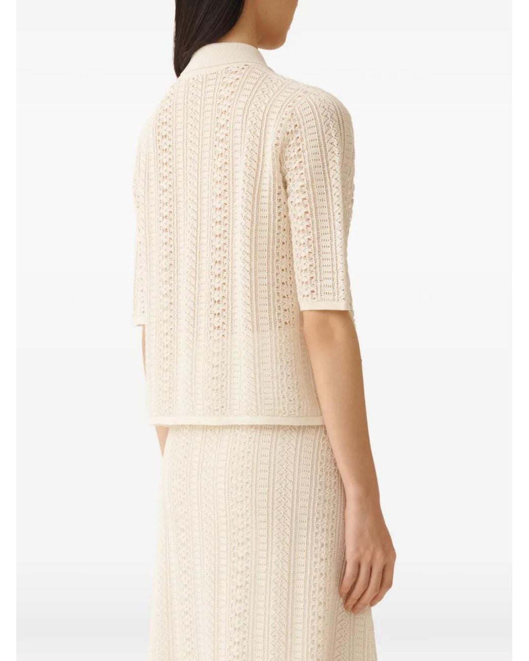 Fabiana Filippi White Pocket Knitted Shirt