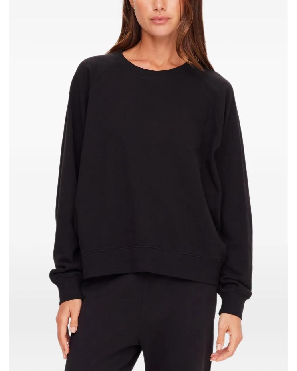 The Upside Black Lennox Raglan Crew-Neck Sweater