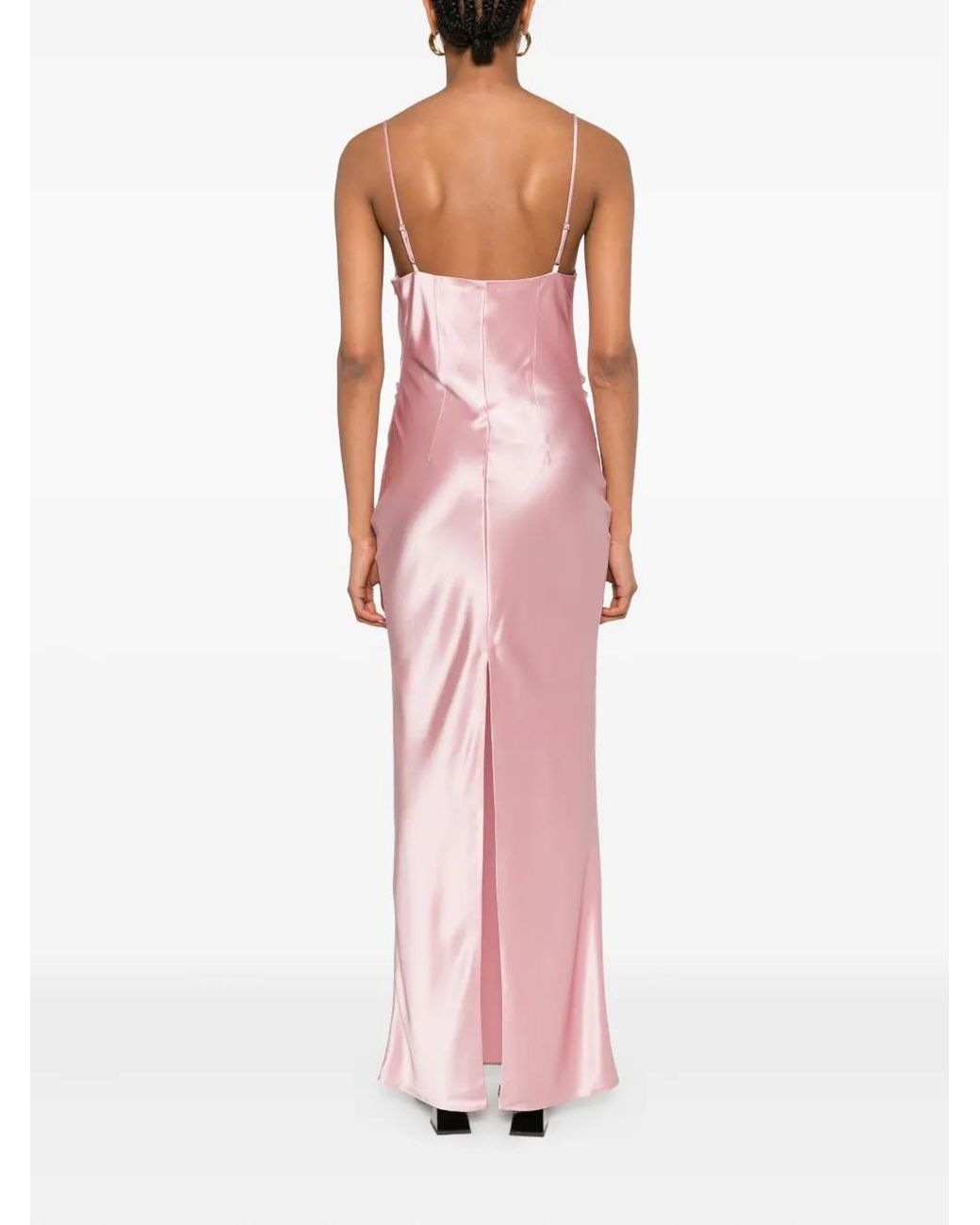 Nanushka Pink Slip Long Dress