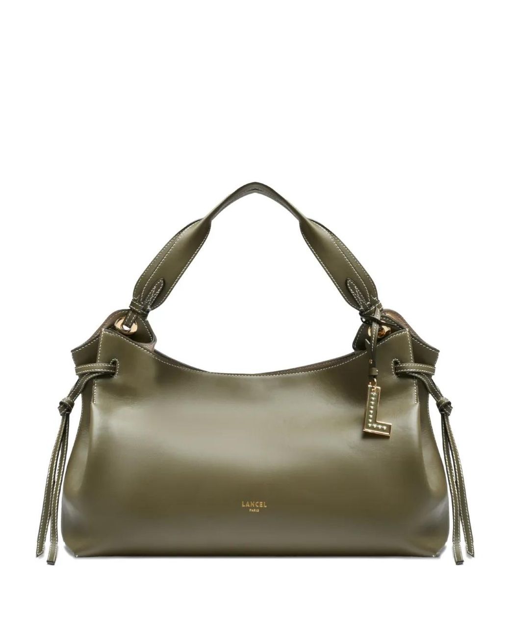 Lancel Green Tie Detail Bag