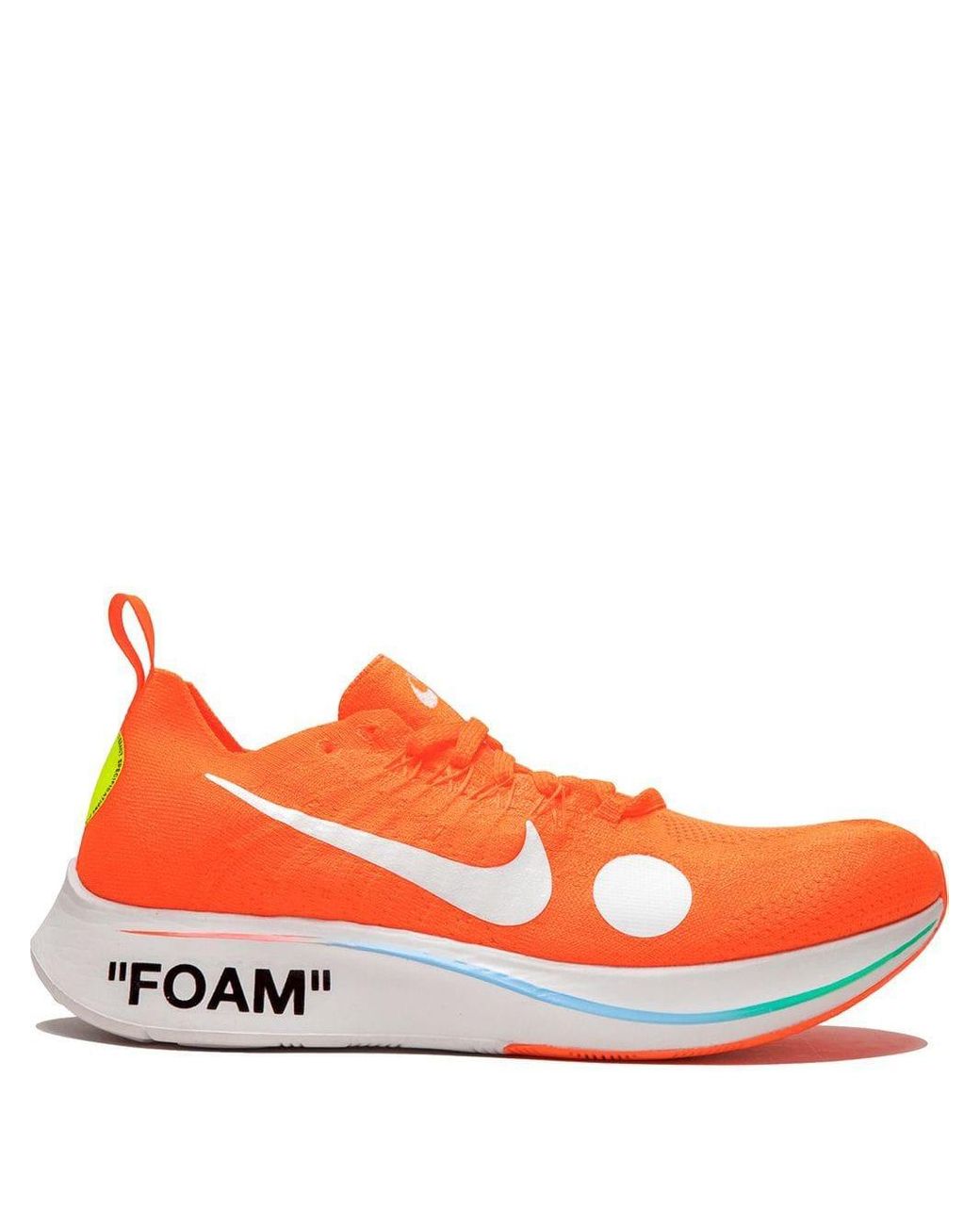 Nike Rubber X Off-white Zoom Fly Mercurial Fk Sneakers in Orange - Lyst