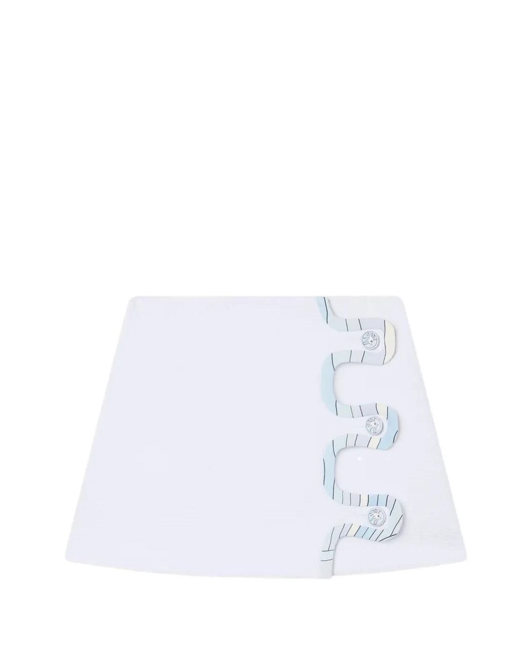 Emilio Pucci White Tecno Poudre Skirt
