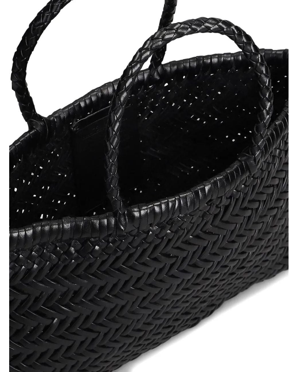 Borsa Tote Flat Gora Mini di Dragon Diffusion in Black