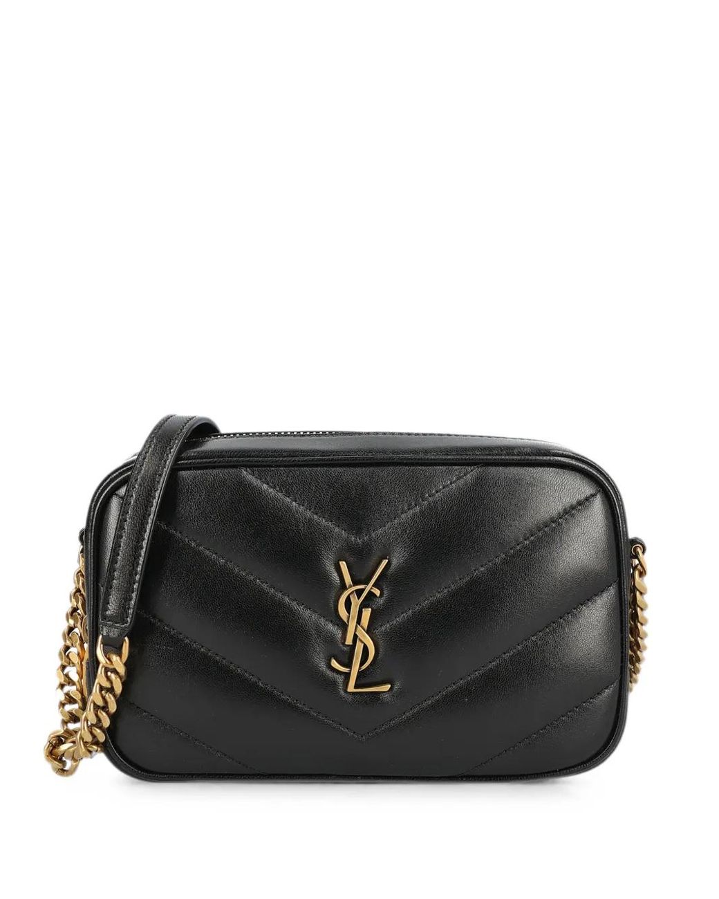 Saint Laurent Black Loulou Mini Camera Bag
