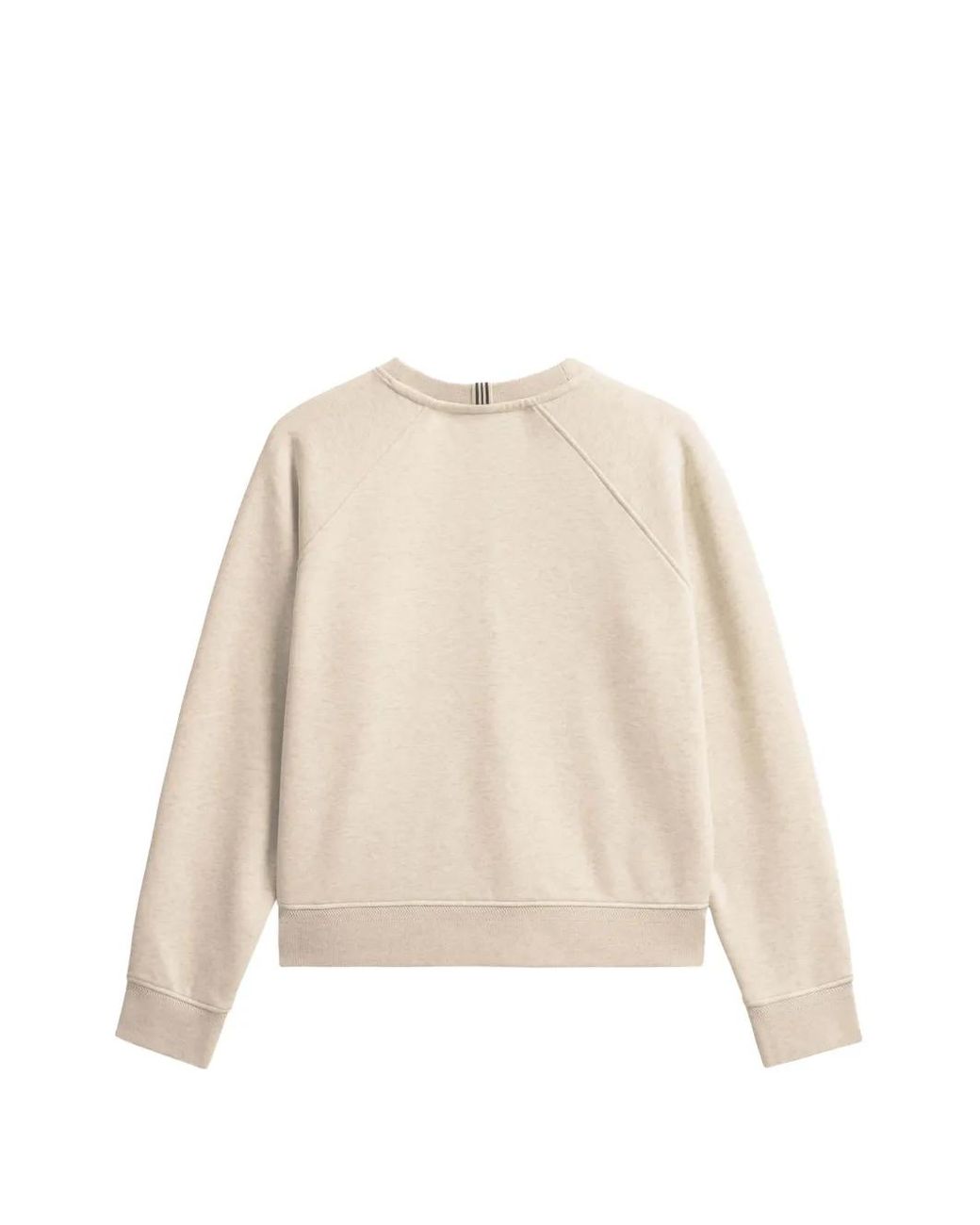 Pringle of Scotland Natural Brushed-Back Raglan-Sleeve Sweatshirt