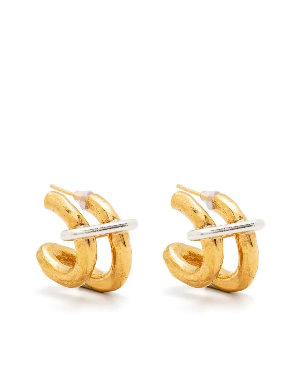 Alighieri Metallic The Sun Salutations Hoop Earrings
