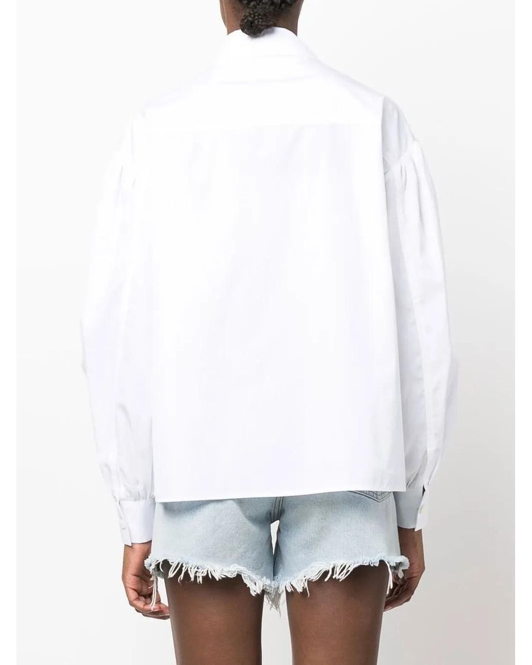 Jacob Cohen White Plain Long-Sleeve Shirt