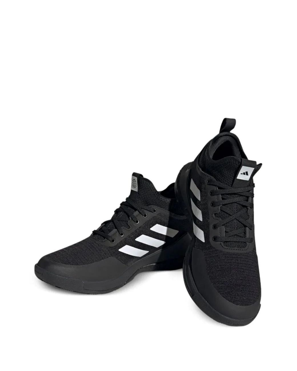 Adidas Black Crazyflight Mid Boost Mesh Sneakers