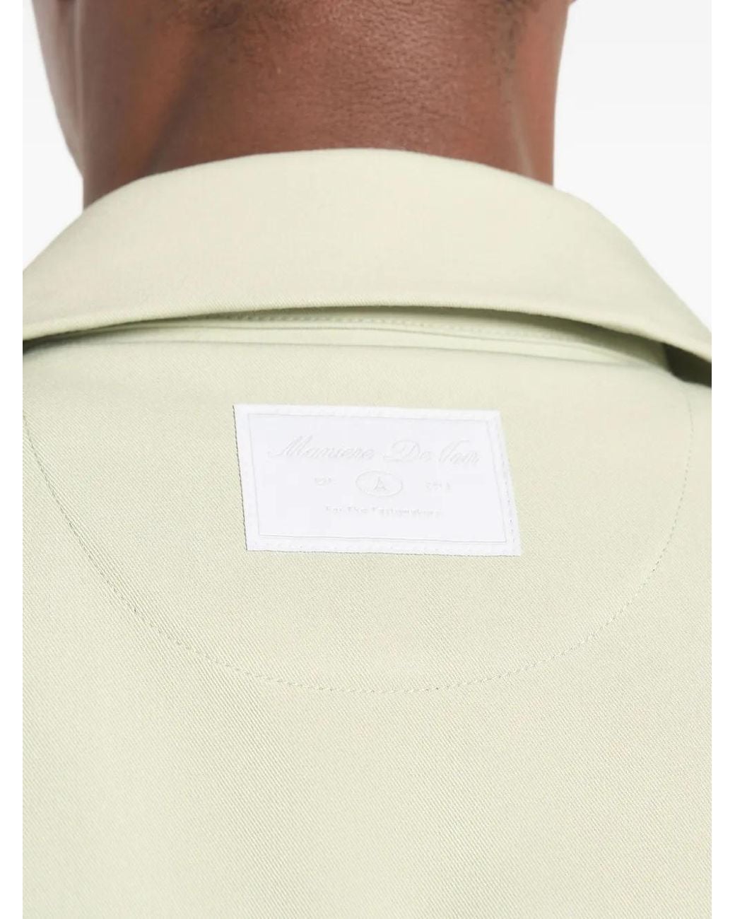 Manière De Voir Green Abel Double-Breasted Shirt for men
