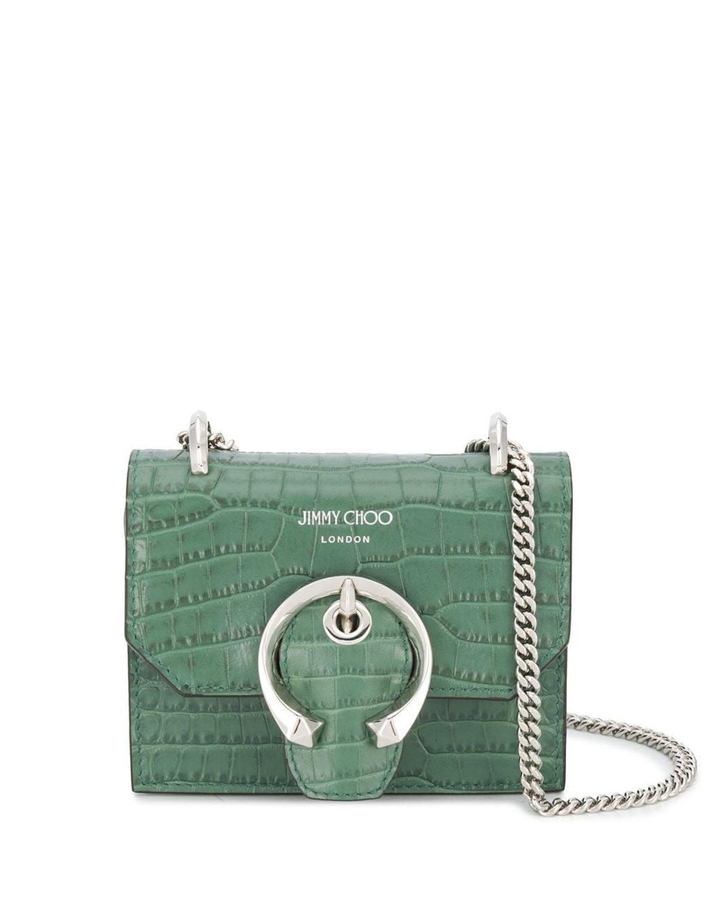 Jimmy Choo Mini Paris Crossbody Bag in Green | Lyst