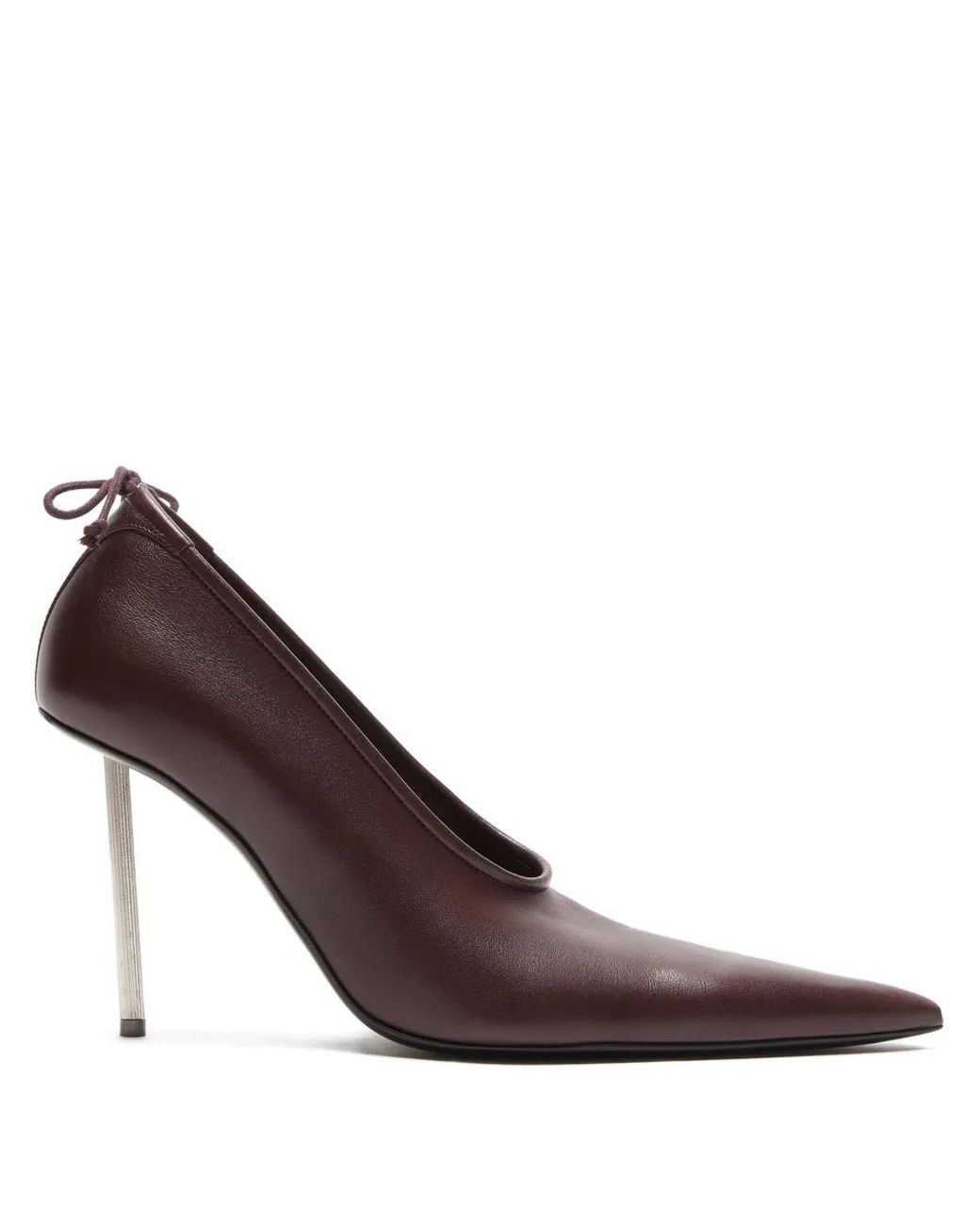 Acne Brown 100Mm Pointed-Toe Leather Pumps