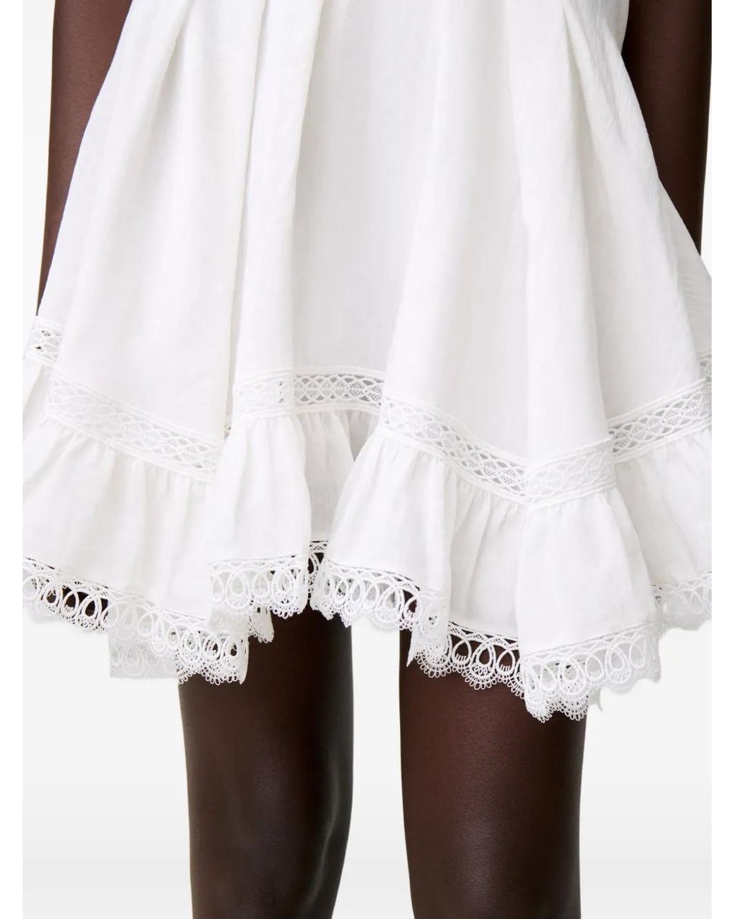 Claudie Pierlot White Short Lace Skirt