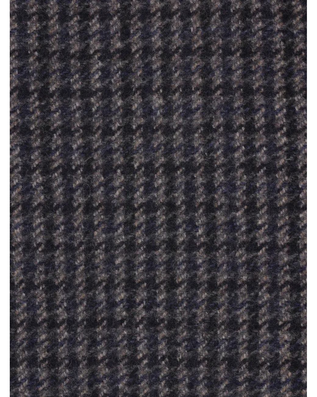 Tagliatore Gray Houndstooth-Pattern Coat for men
