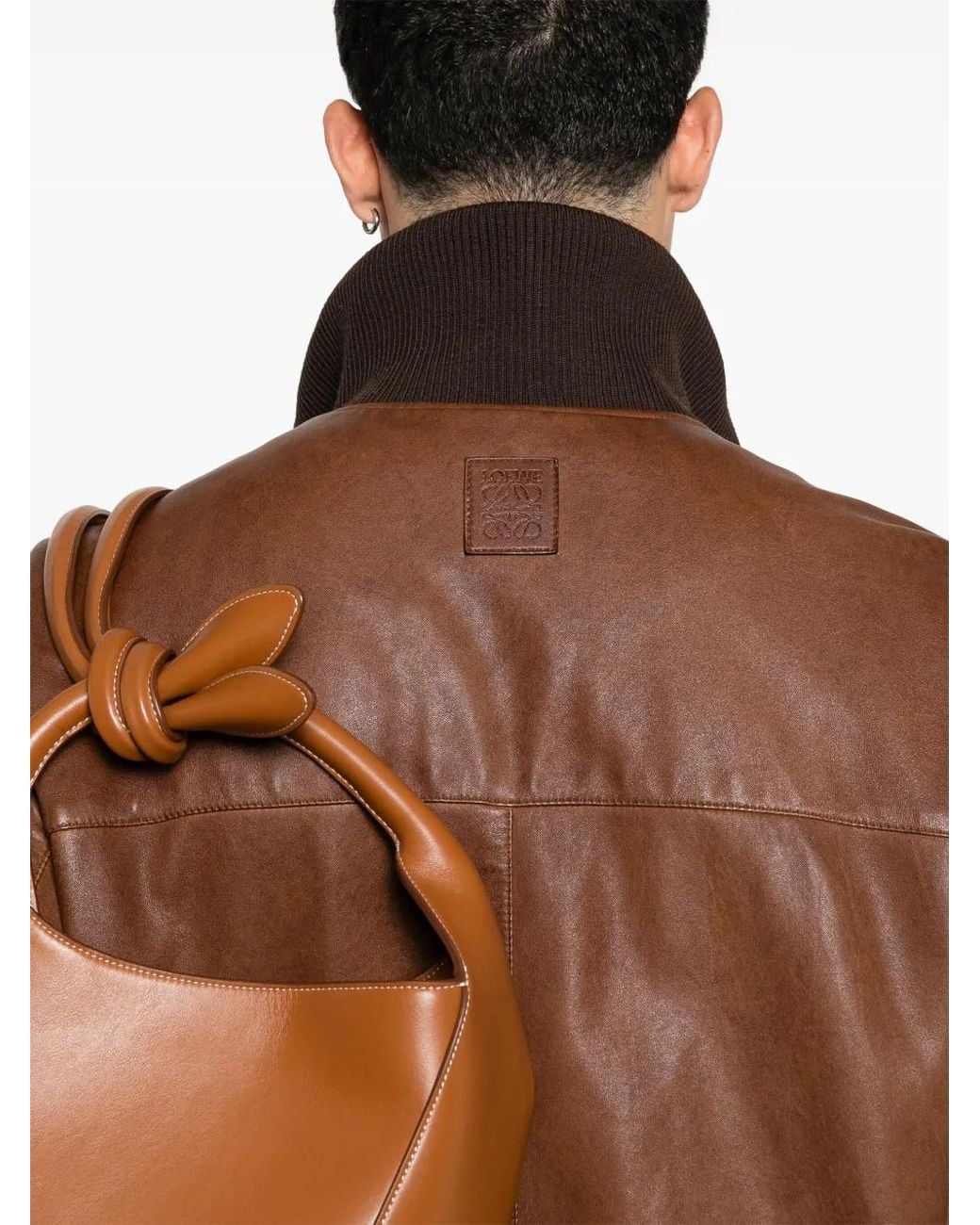Loewe Brown Zipped Up Jacket for men