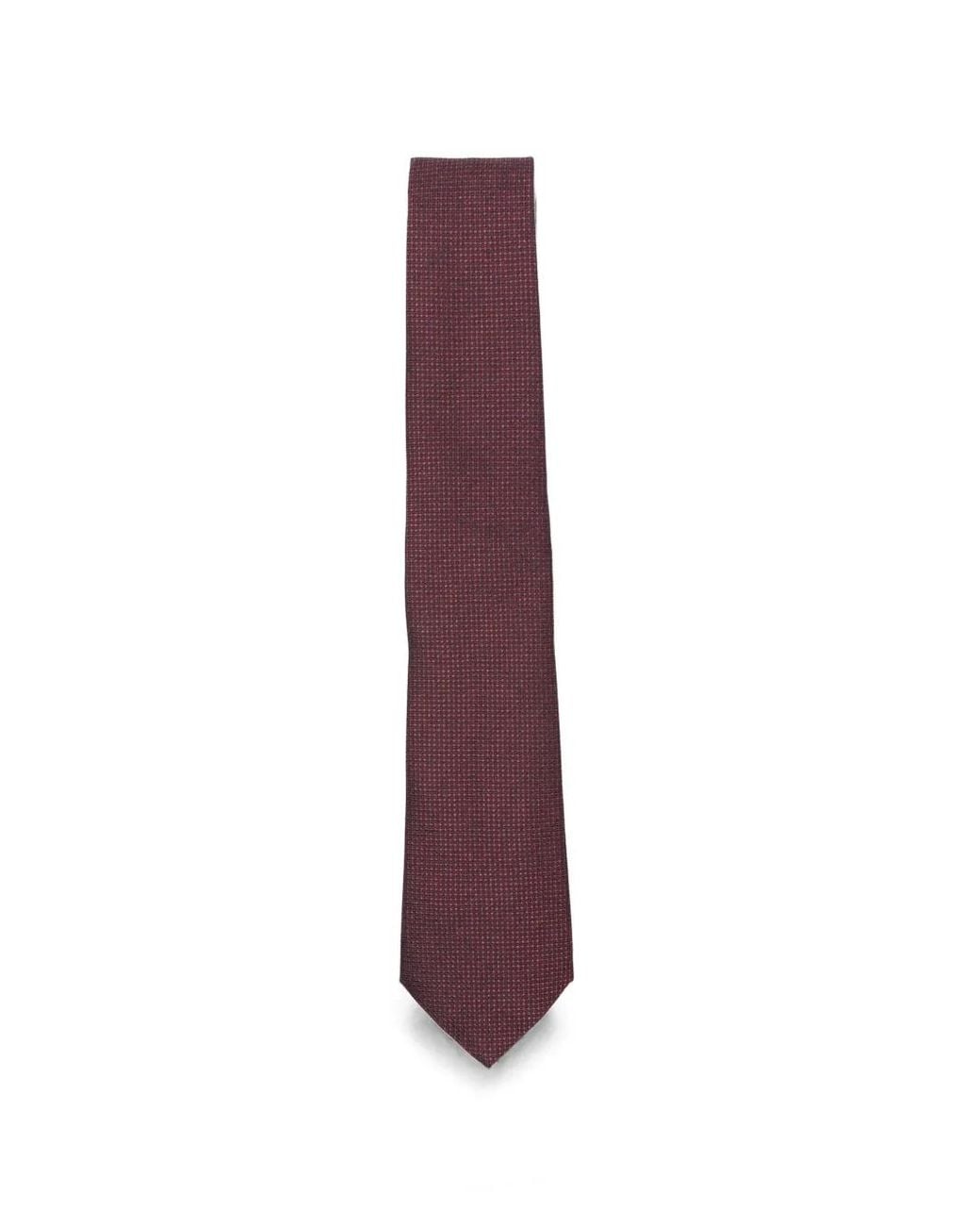 Canali Purple Micro-Pattern Silk Tie for men