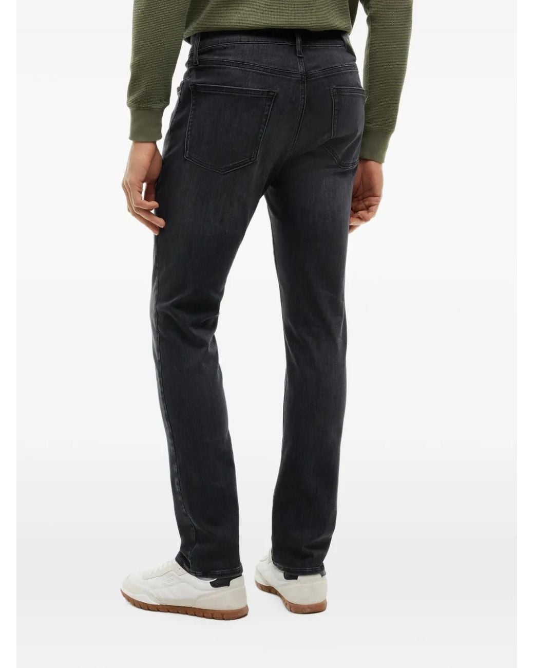 Tommy Hilfiger Black Faded-Effect Jeans for men