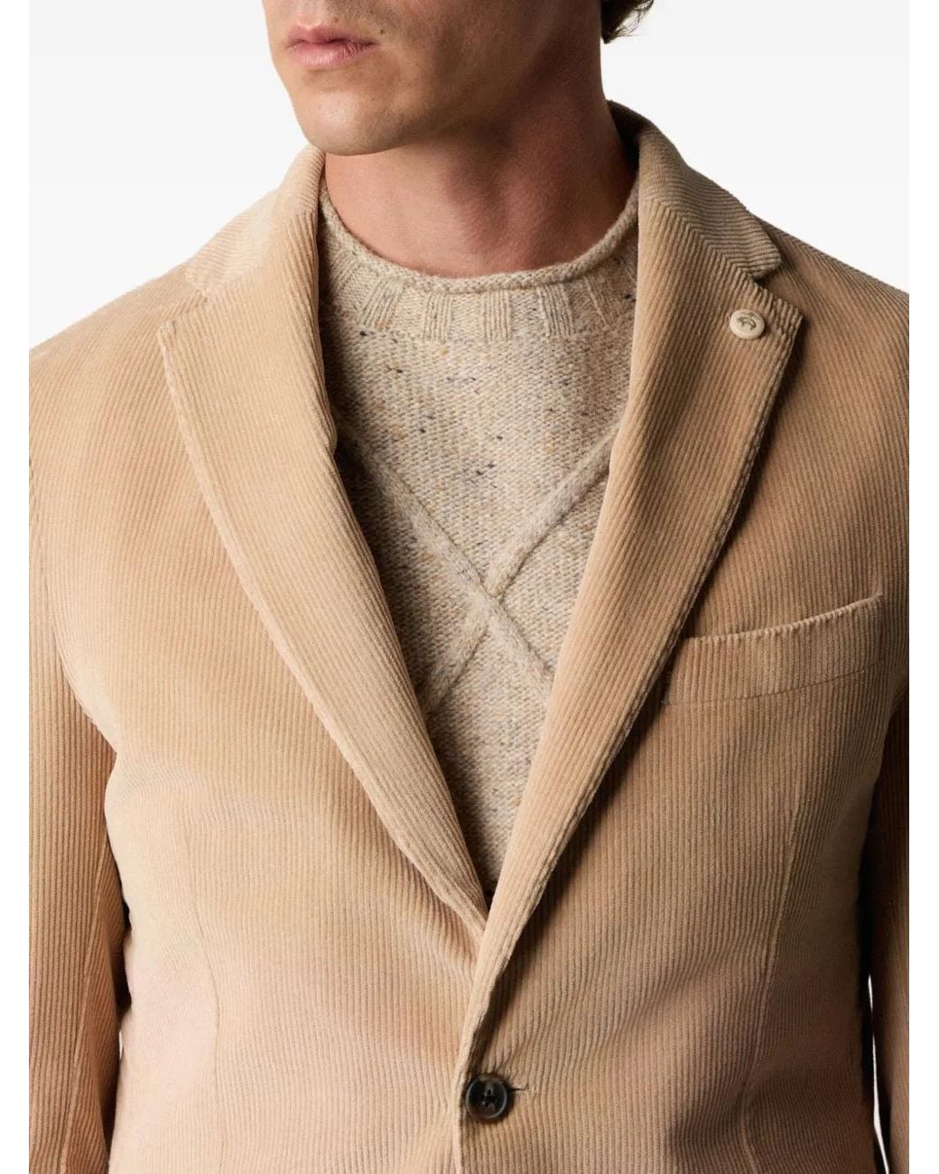 Brooks Brothers Natural Corduroy-Textured Blazer for men
